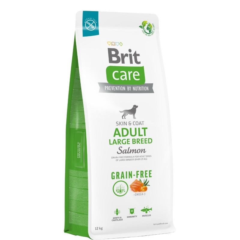 BRIT CARE DOG GRAIN-FREE ADULT LARGE BREED SALMON 12 KG