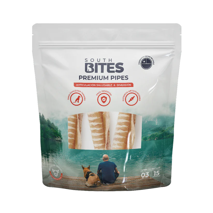PREMIUM PIPES TRAQUEA DE VACUNO 3 UN SOUTH BITES