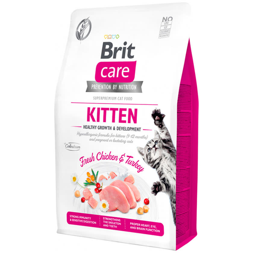 BRIT CARE CAT GRAIN-FREE CHICKEN KITTEN HEALTHY GROWTH & DEVELOPMENT