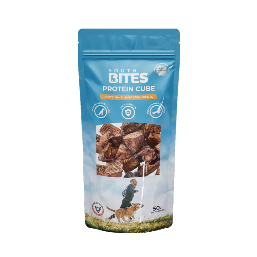 PROTEIN CUBES PULMÓN DE VACUNO 50 GR SOUTH BITES