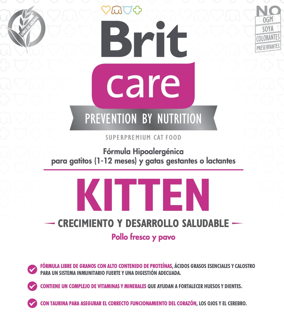 BRIT CARE CAT GRAIN-FREE CHICKEN KITTEN HEALTHY GROWTH & DEVELOPMENT