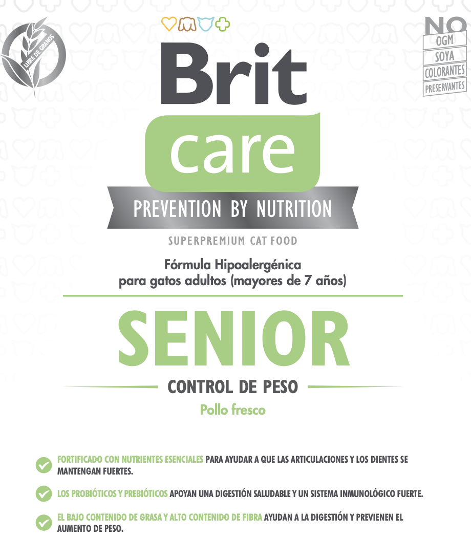 BRIT CARE CAT GRAIN-FREE SENIOR WEIGHT CONTROL CHICKEN