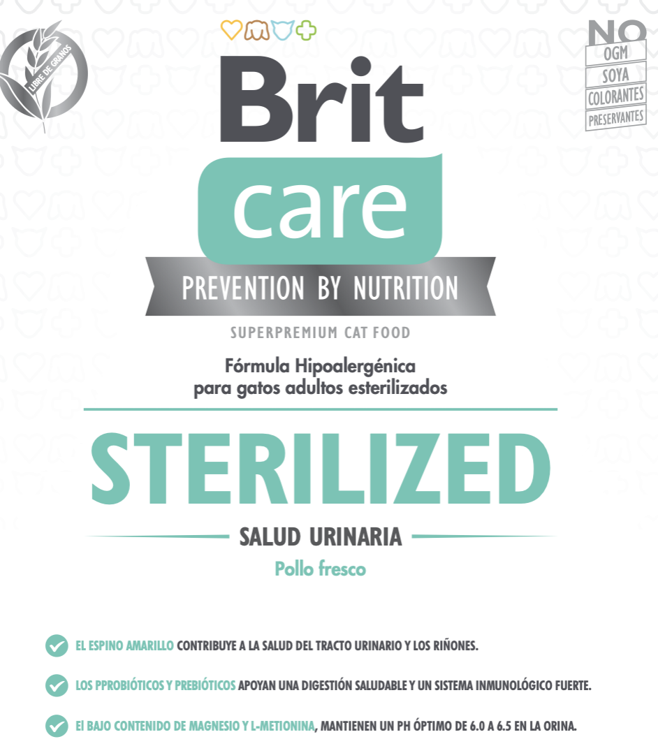 BRIT CARE CAT CHICKEN STERILIZED URINARY