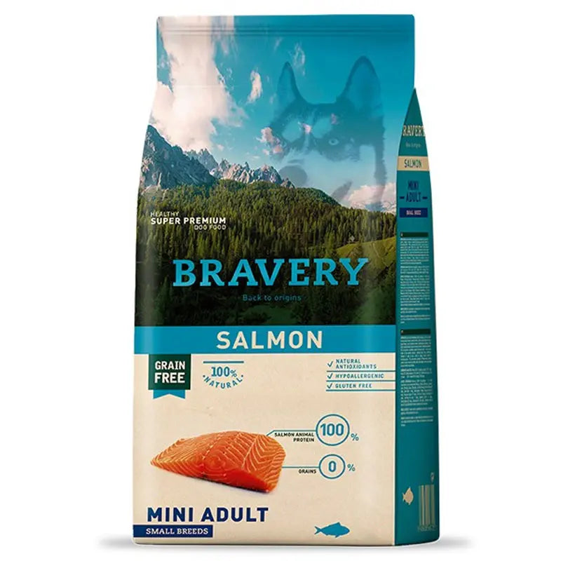BRAVERY SALMÓN MINI ADULTO RAZAS PEQUEÑAS
