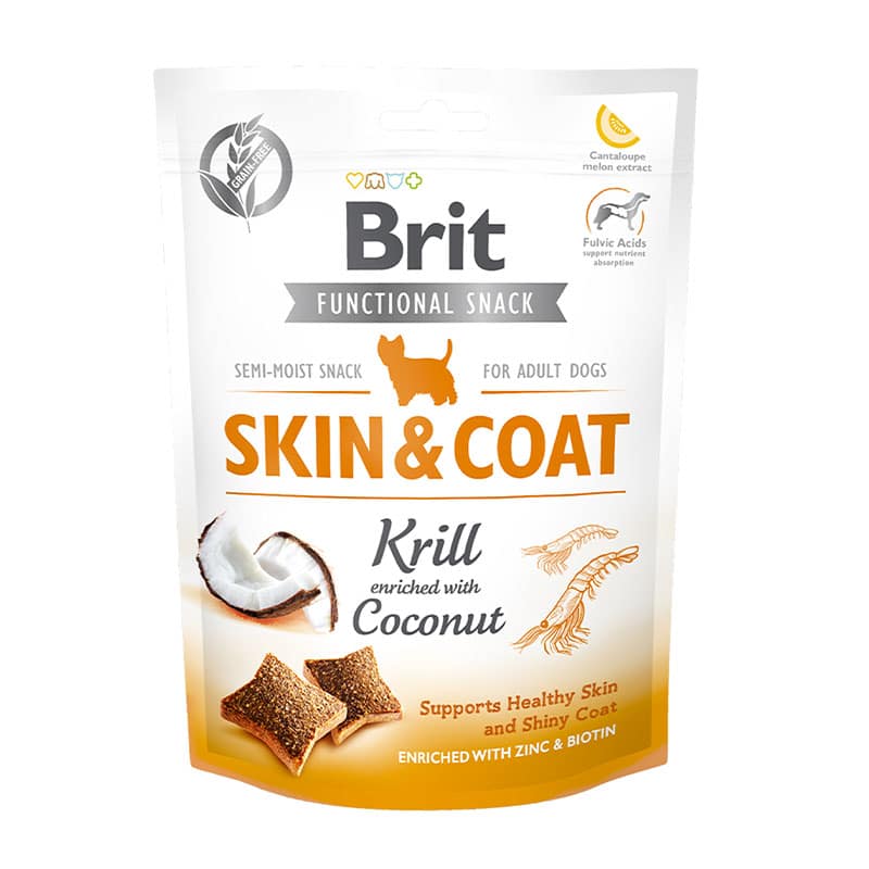 BRIT FUNCTIONAL SNACK SKIN & COAT 150 GR